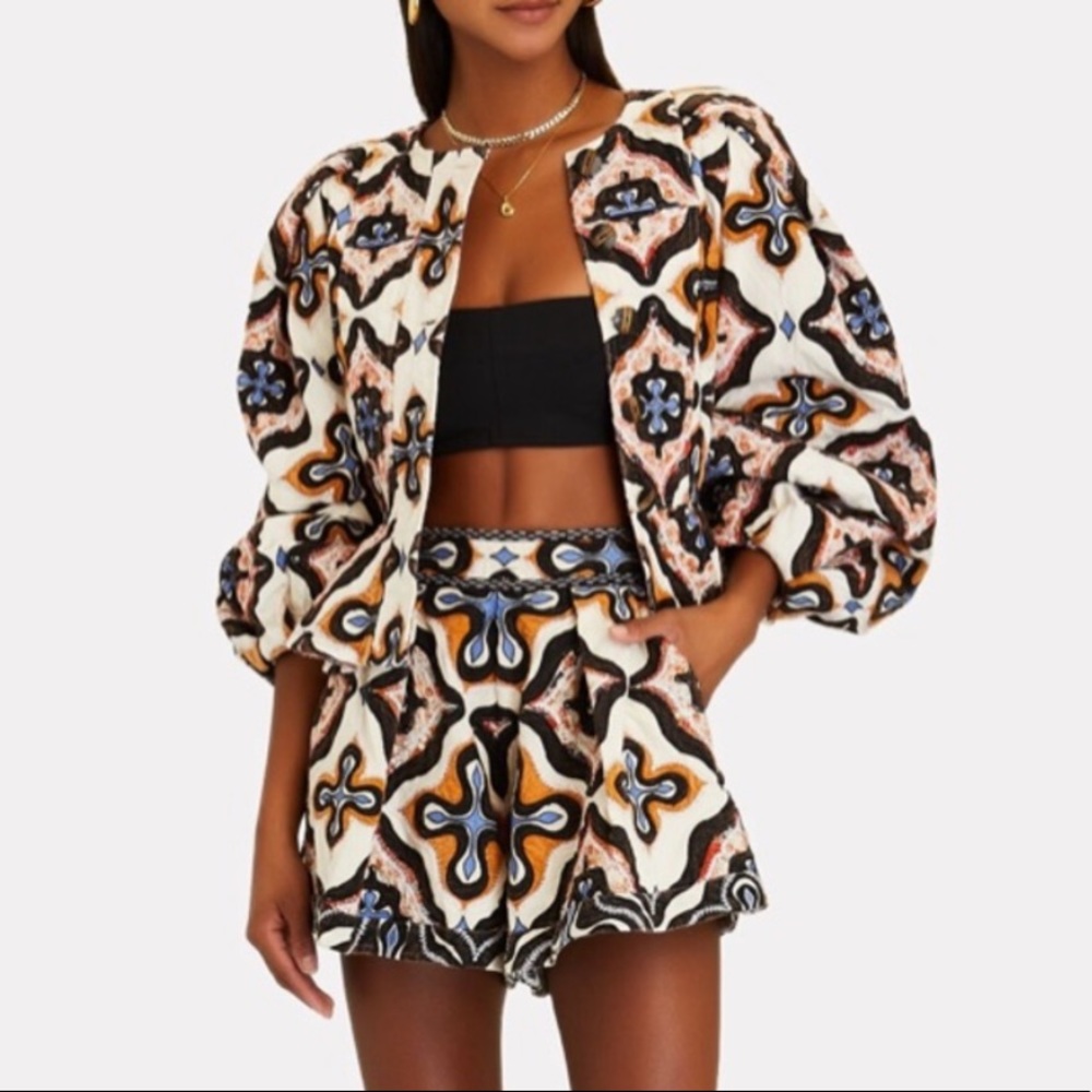 ULLA JOHNSON Tarig Printed Shorts
